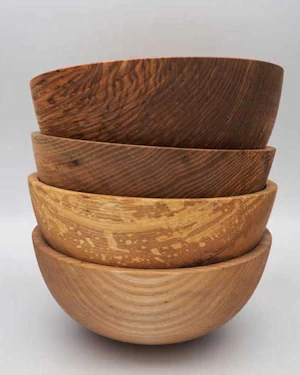 Handmade wooden bowls