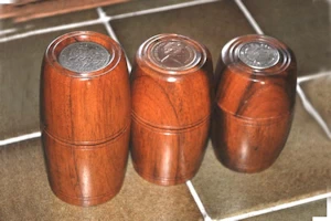 Handmade wooden commemorative money box