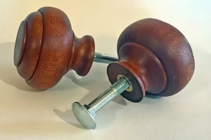 Handmade wooden replacement doorknobs